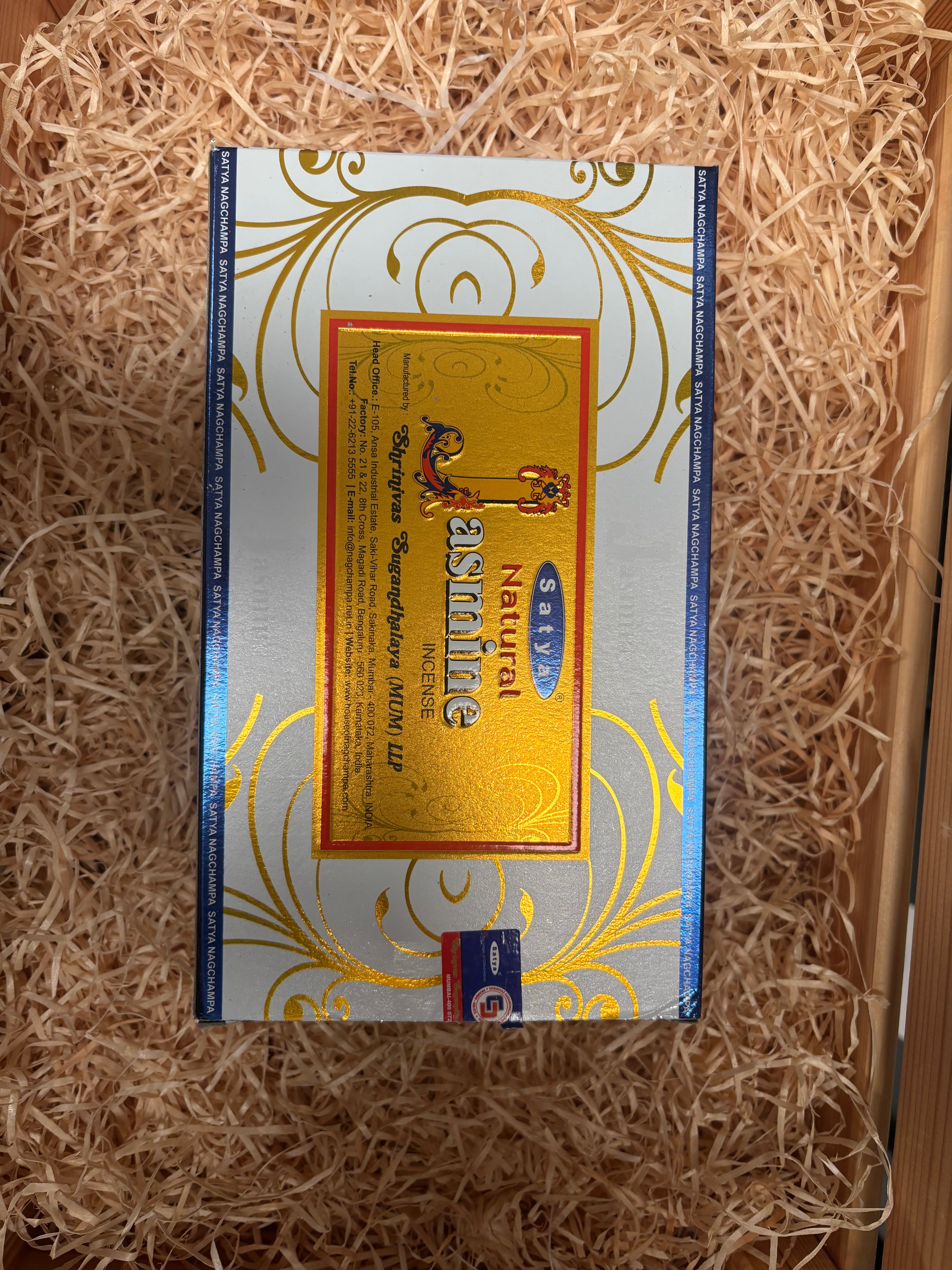 Satya Jasmine Natural Incense Sticks (12 pack)