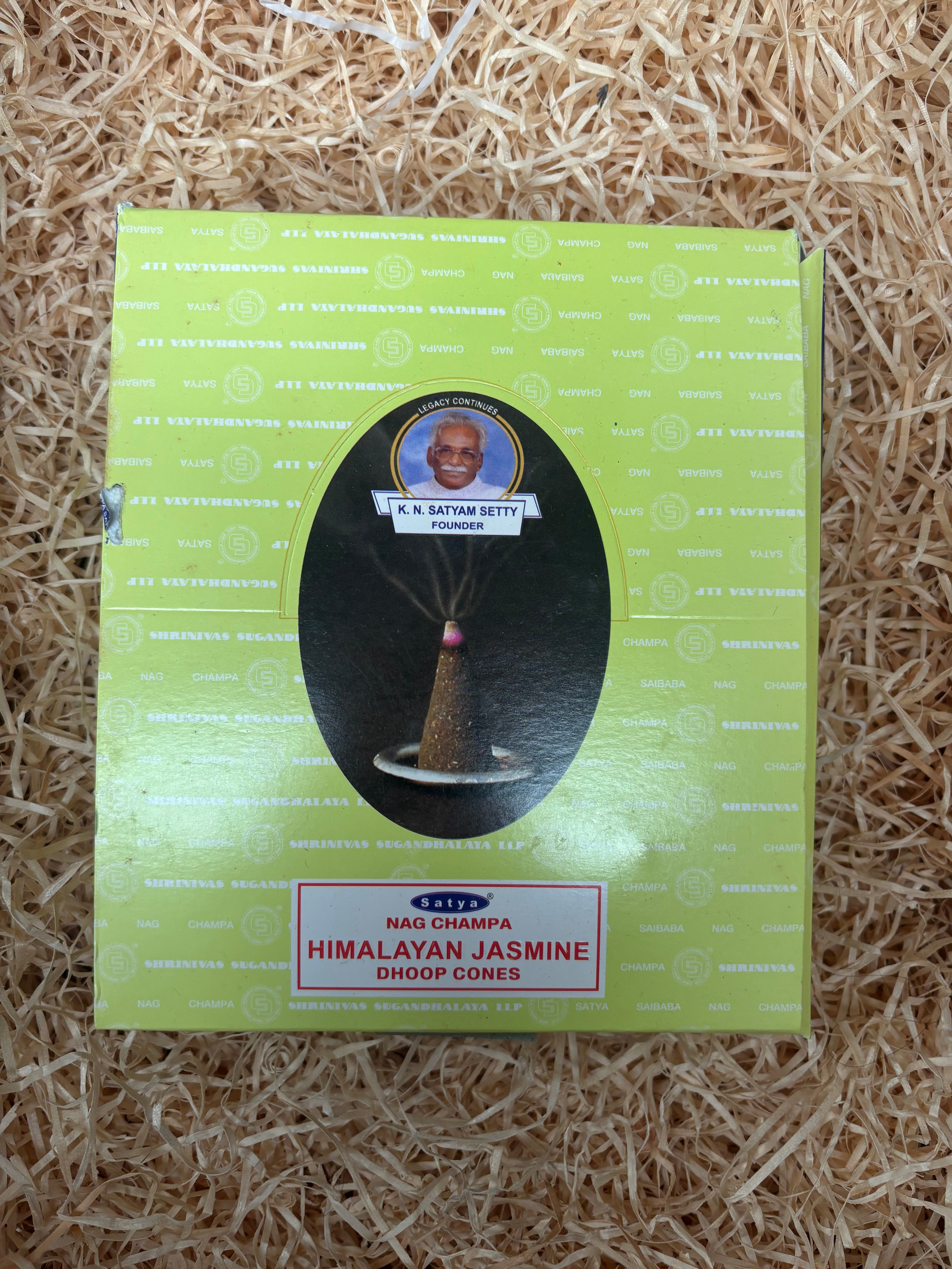 Satya Himalayan Jasmine Dhoop Cones (12 pack)