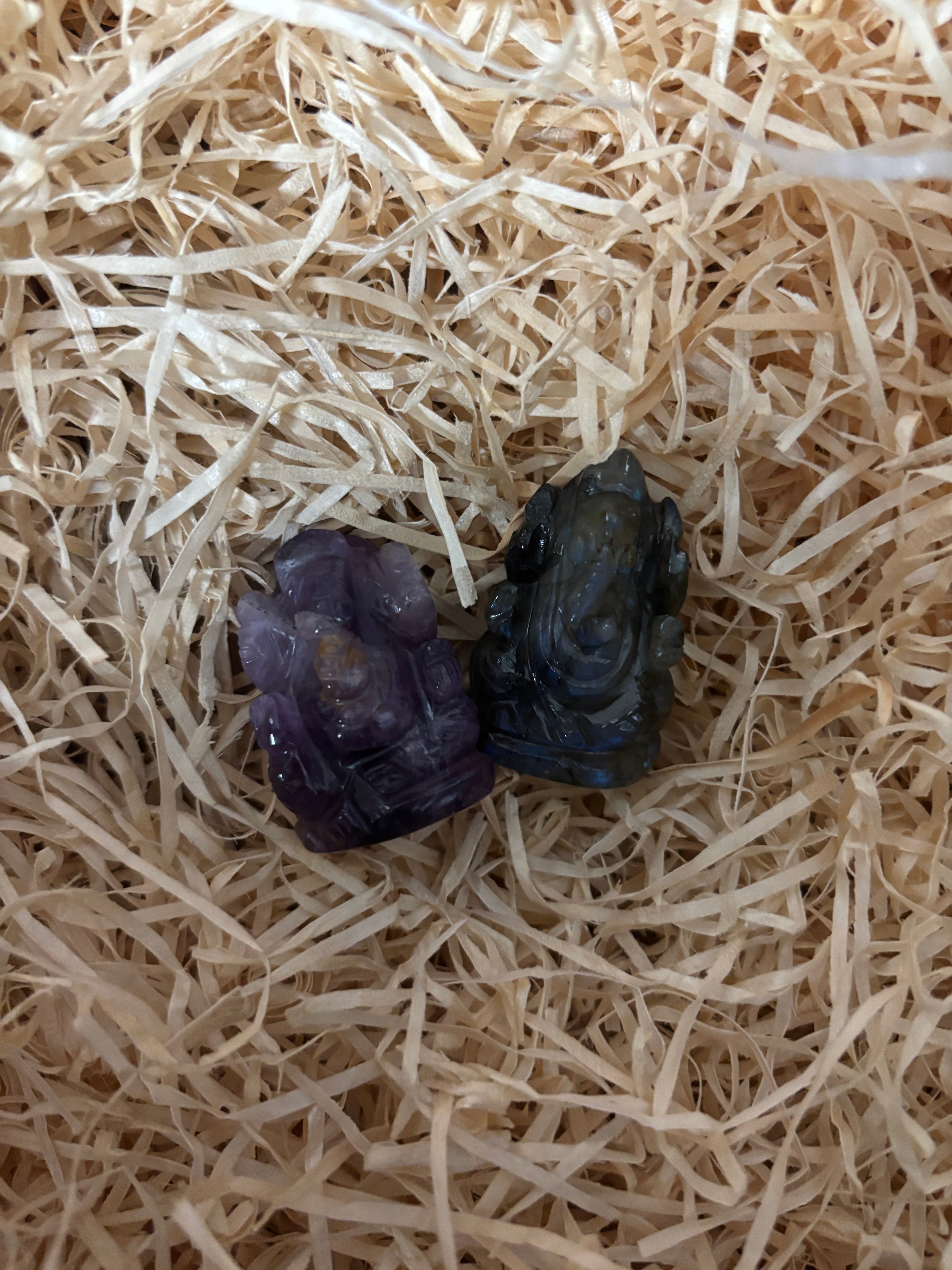 Gemstone Ganesha Figure