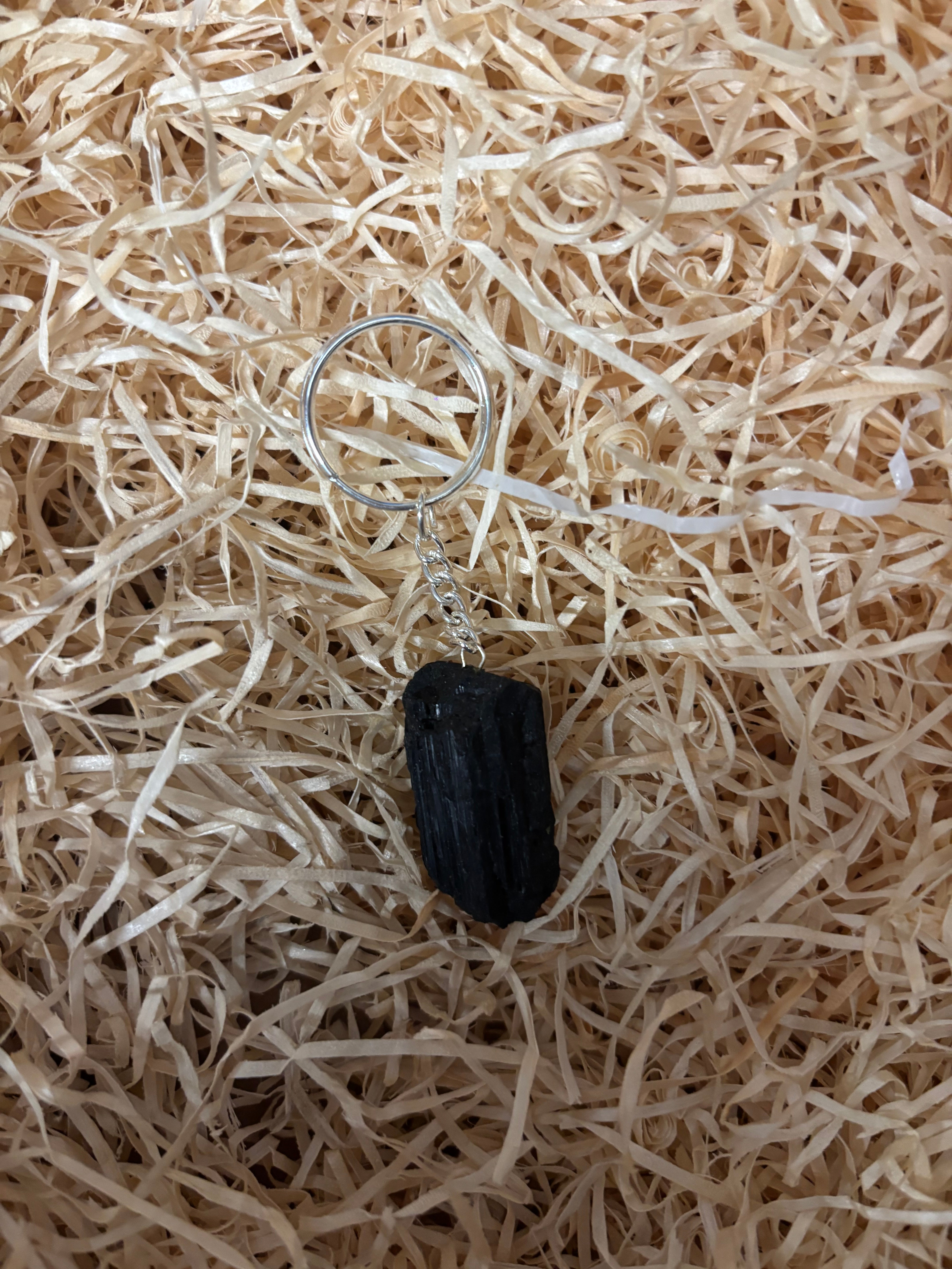 Black Tourmaline Keyring