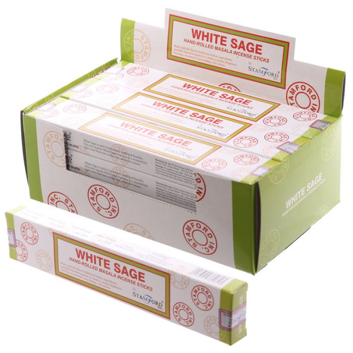 Stamford White Sage incense sticks (12 pack)