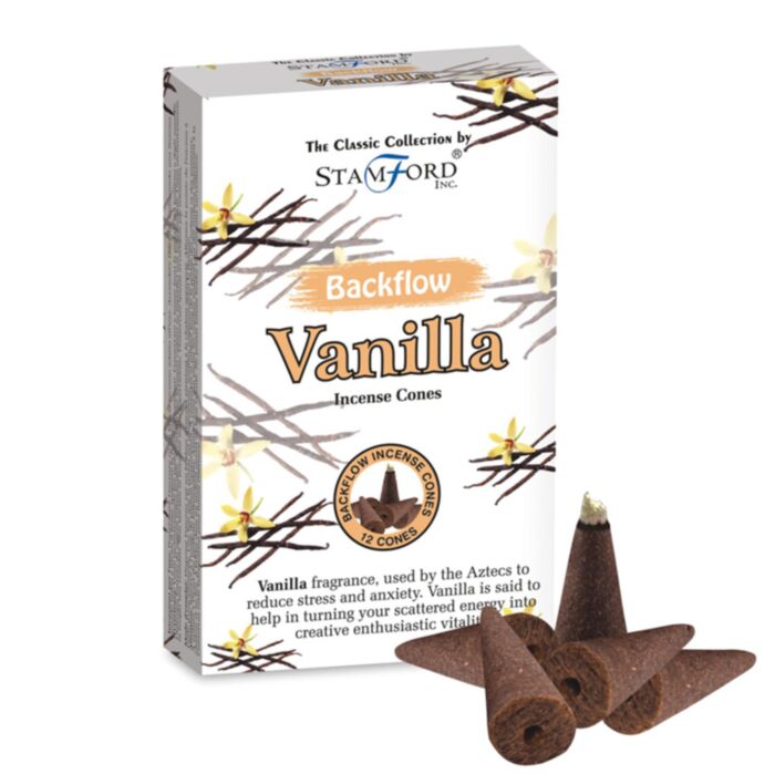 Stamford Vanilla Backflow Incense Cones (6 pack)