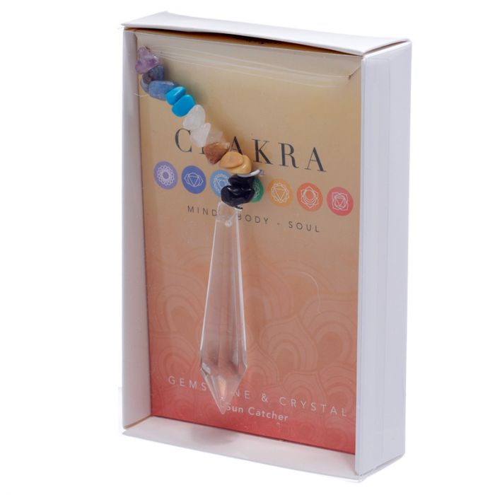 Gemstone Crystal Chakra Suncatcher