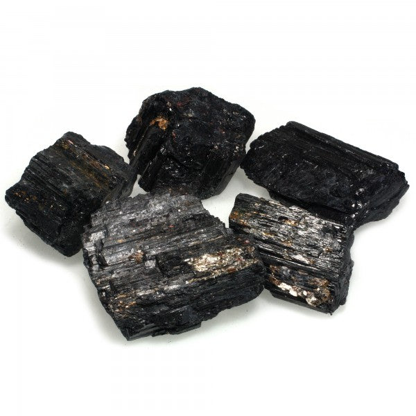 Black Tourmaline Rough Tumblestones (500g)