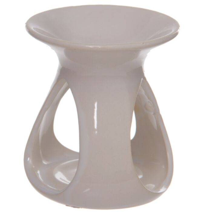 Eden White Tear Drop Ceramic Oil & Wax Melt Burner