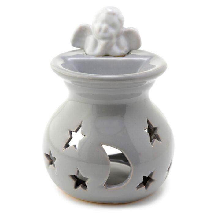 Eden Moon & Stars Cherub Ceramic Oil & Wax Melt Burner