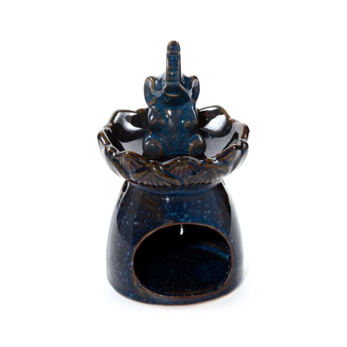 Eden Elephant Lotus Flower Dish Oil Burner