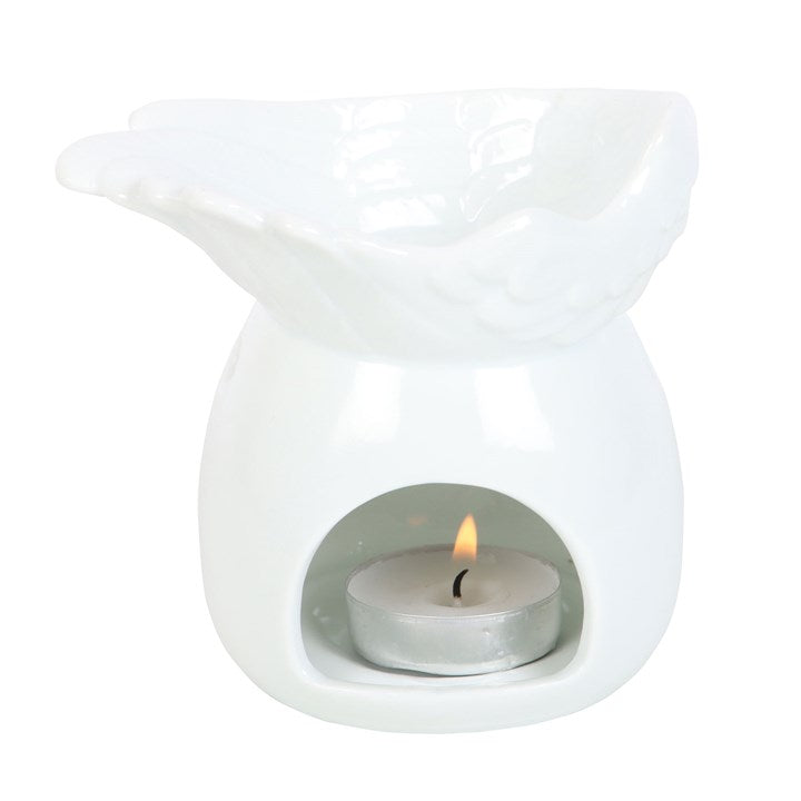 White Angel Wing Oil Burner