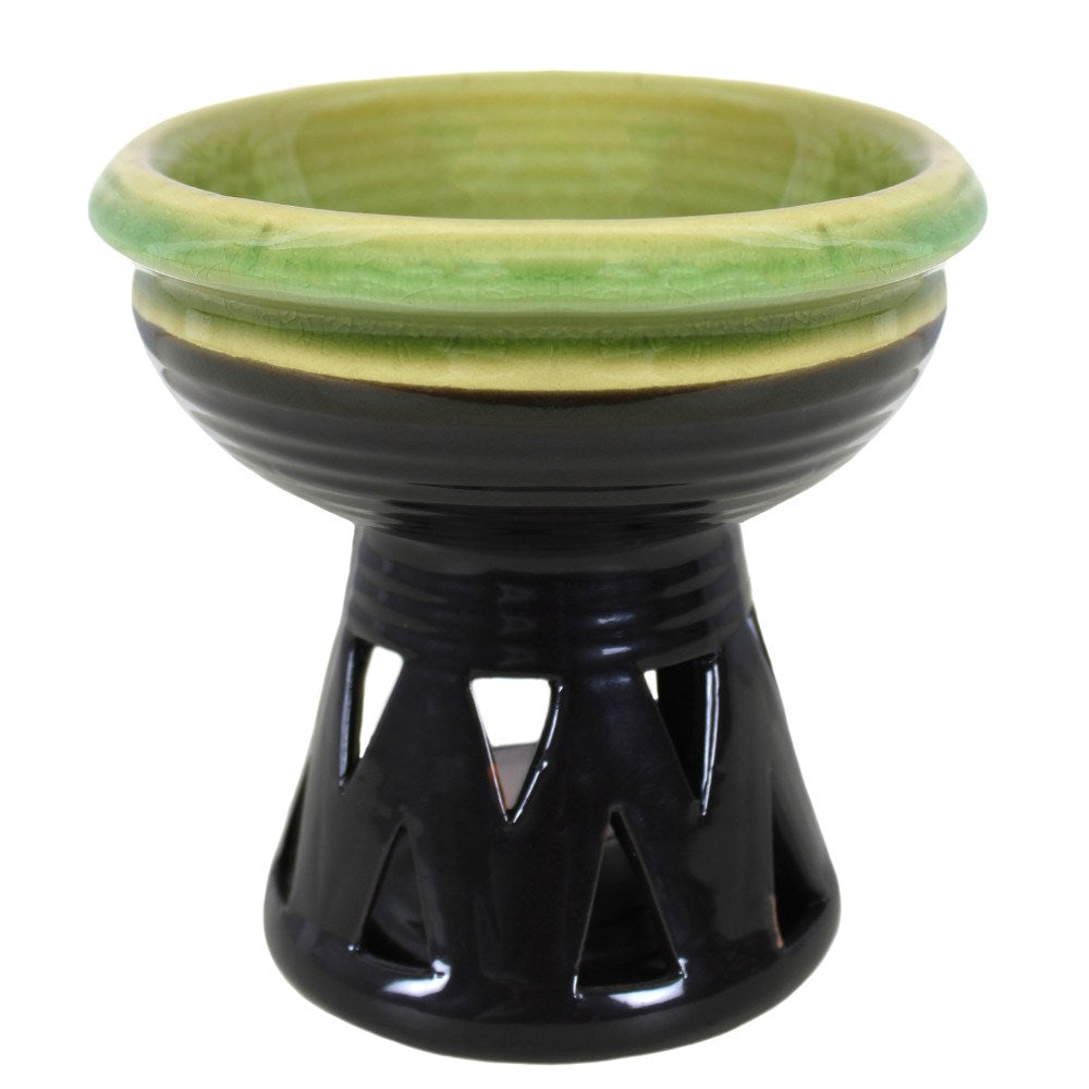 Deep Bowl Blue/Green Oil Burner
