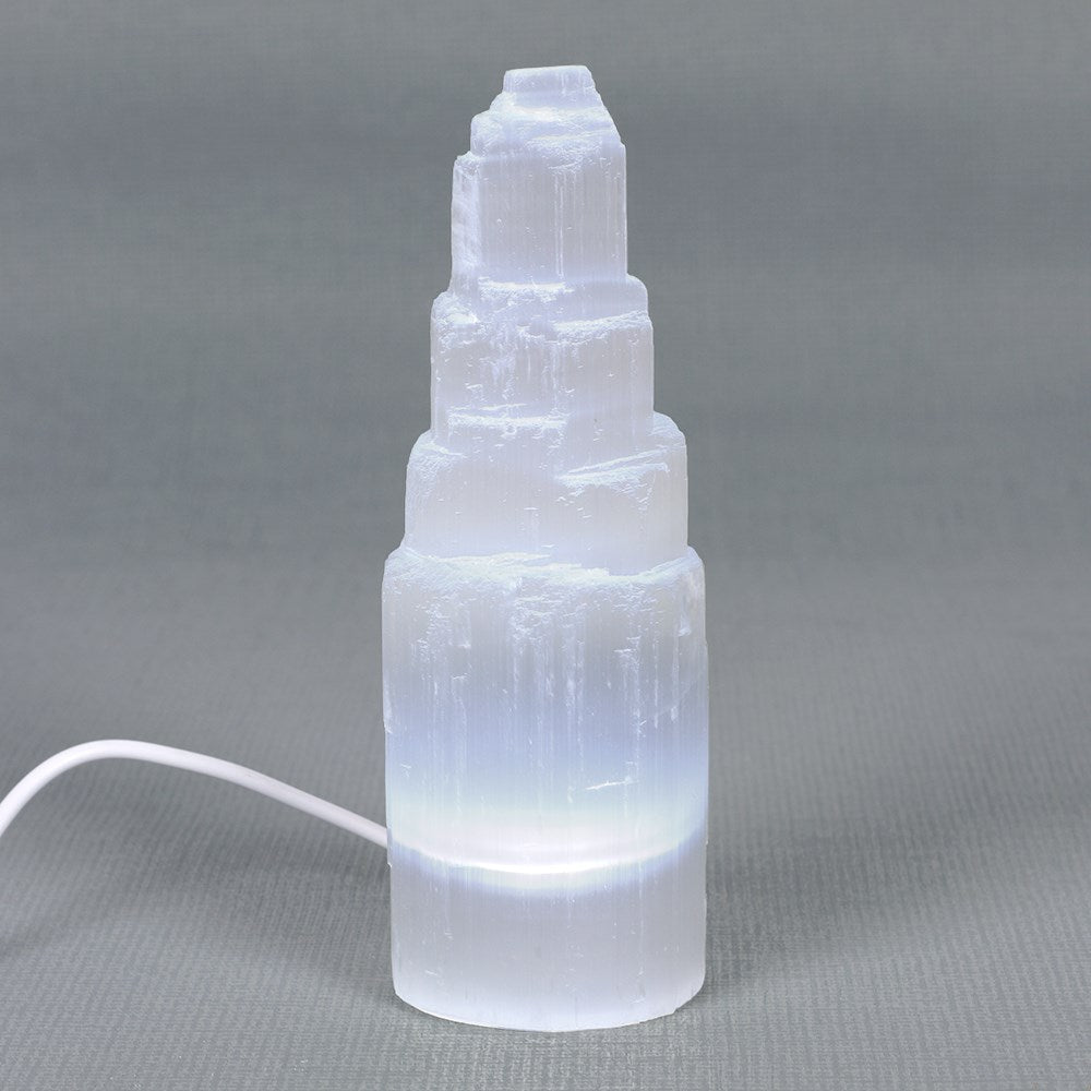 Selenite Lamp - Small (21cm)