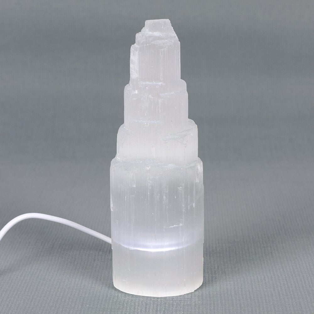 Selenite Lamp - Small (21cm)