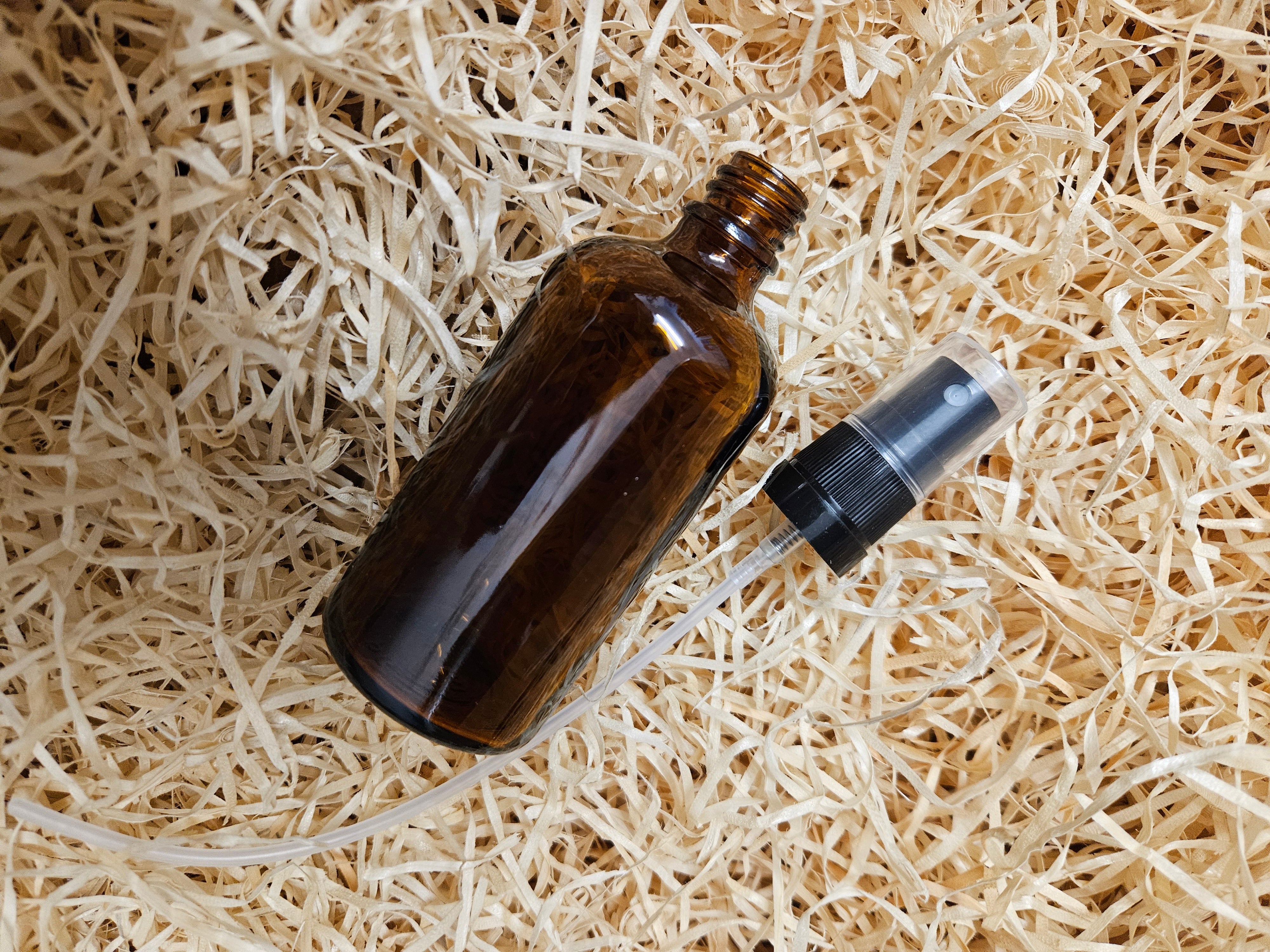 Amber Bottle 100ml with Spray