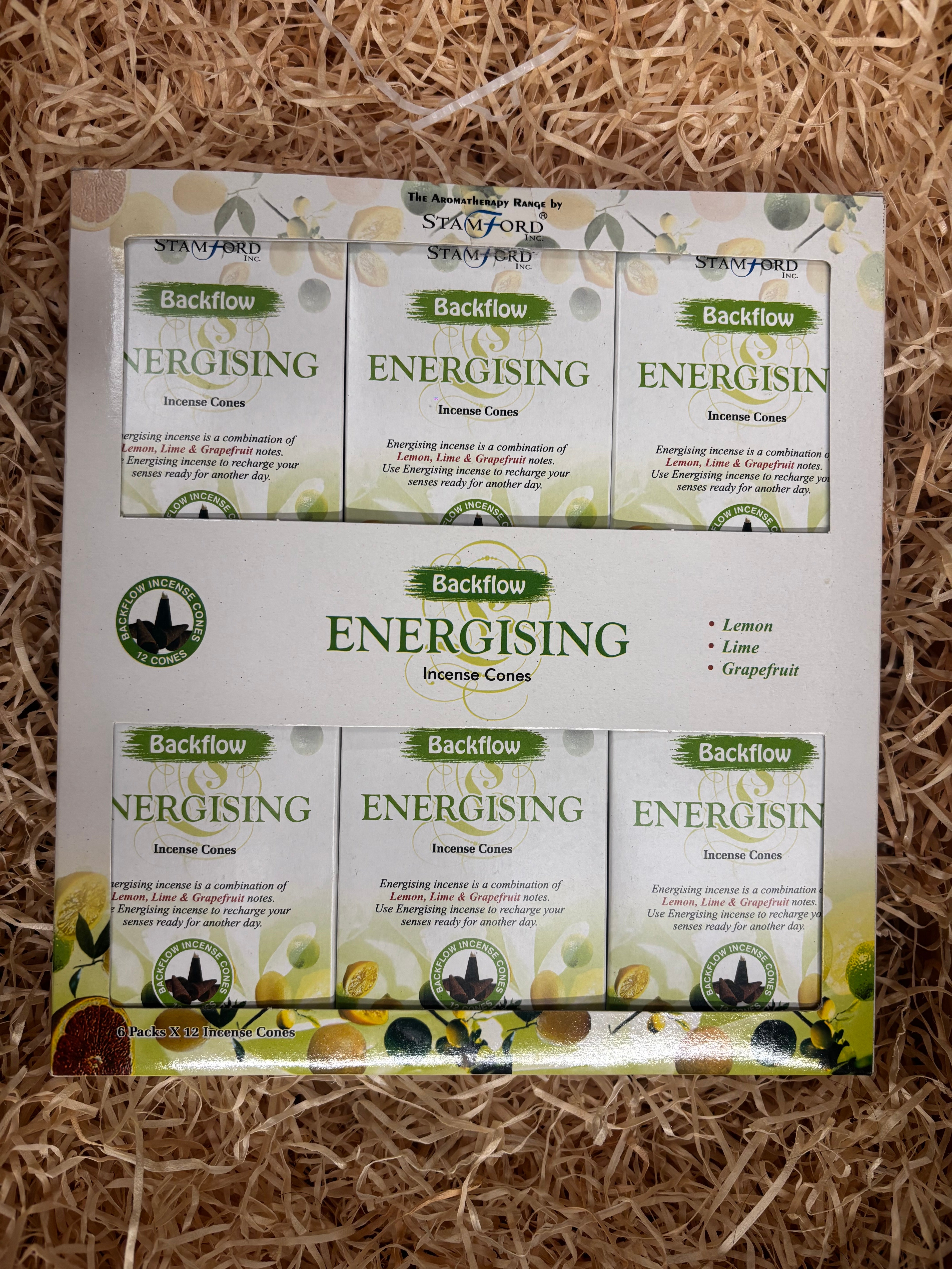 Stamford Energising Backflow Incense Cones (6 pack)