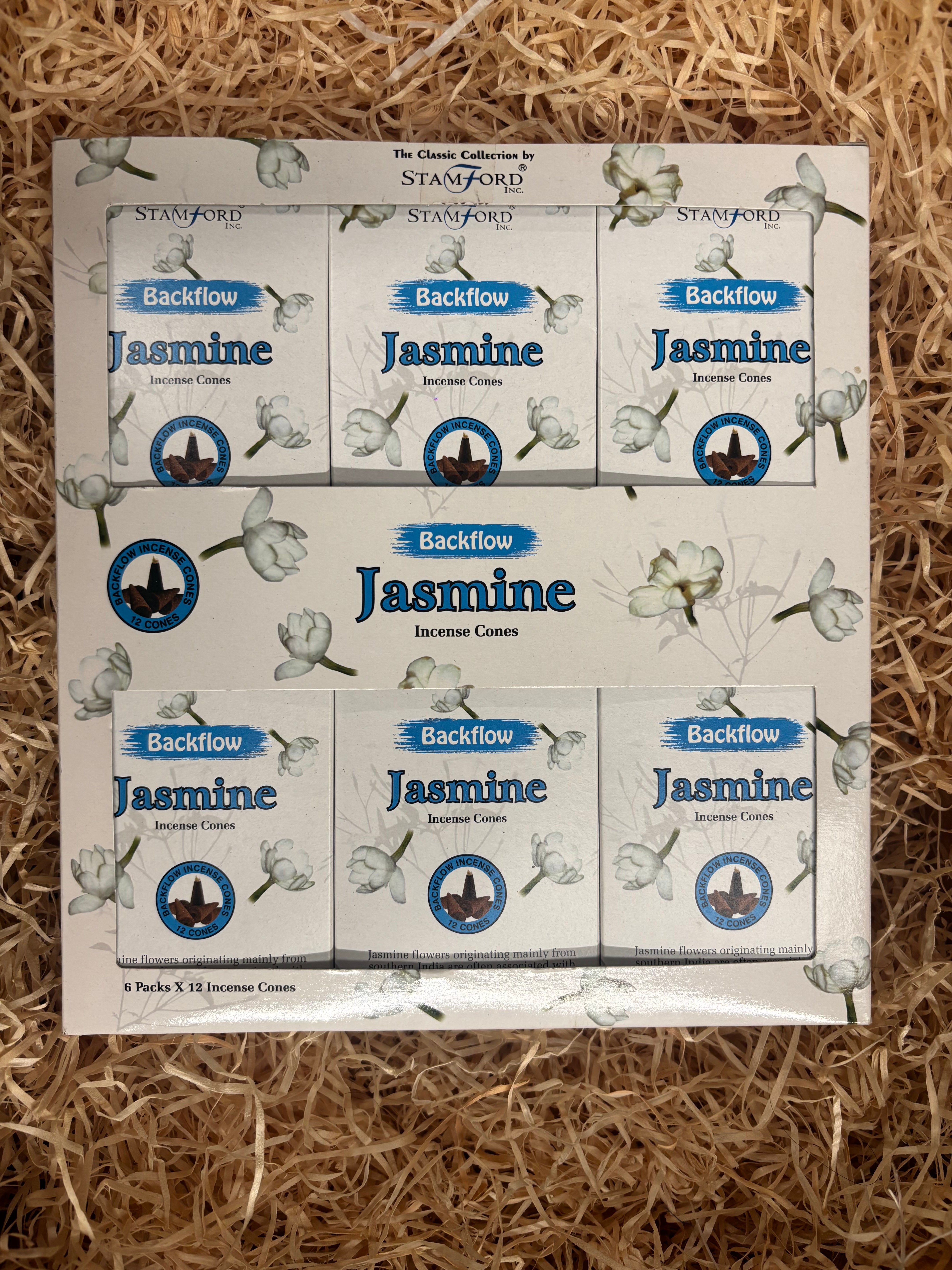 Stamford Jasmine Backflow Incense Cones (6 pack)