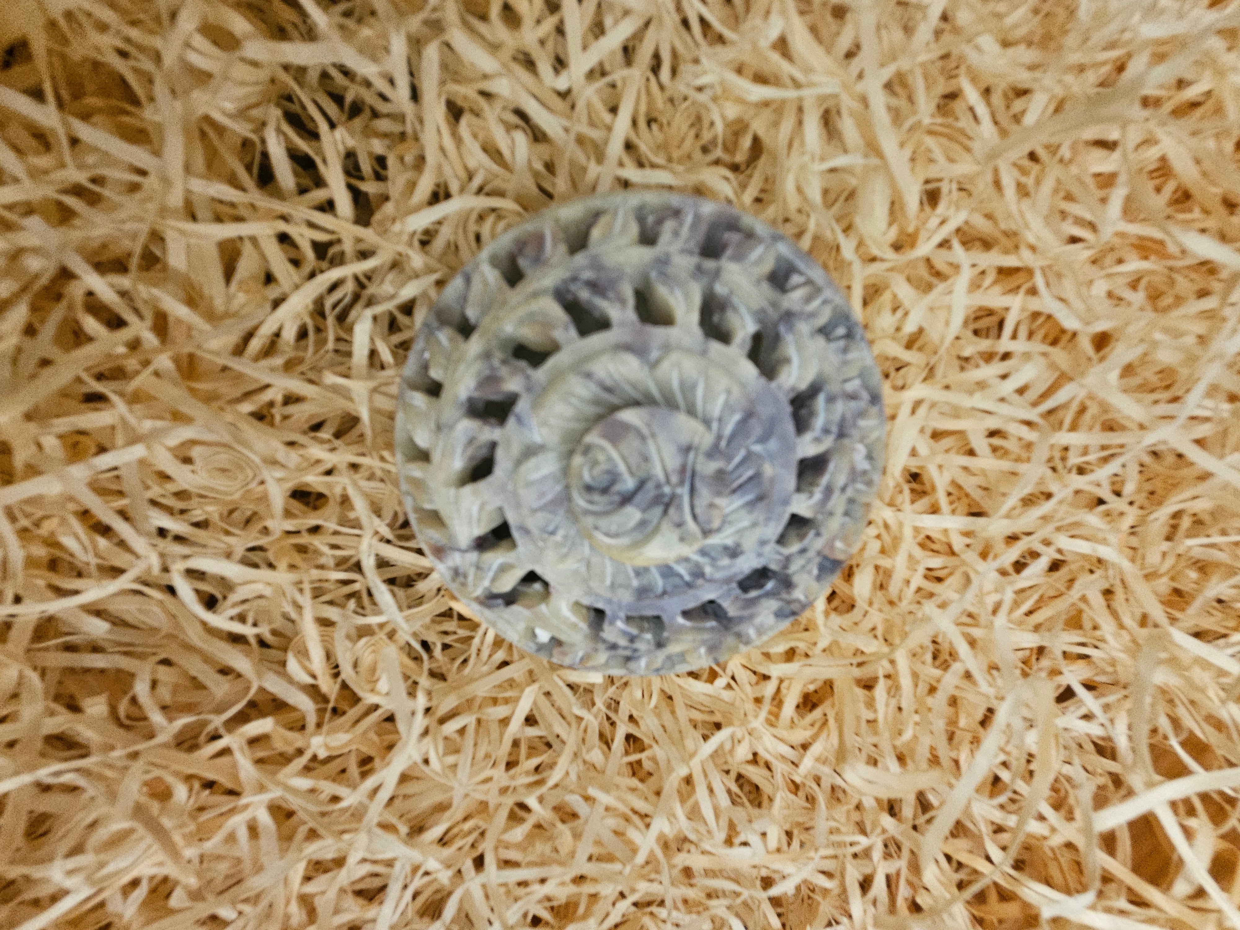 Soapstone pot pourri box