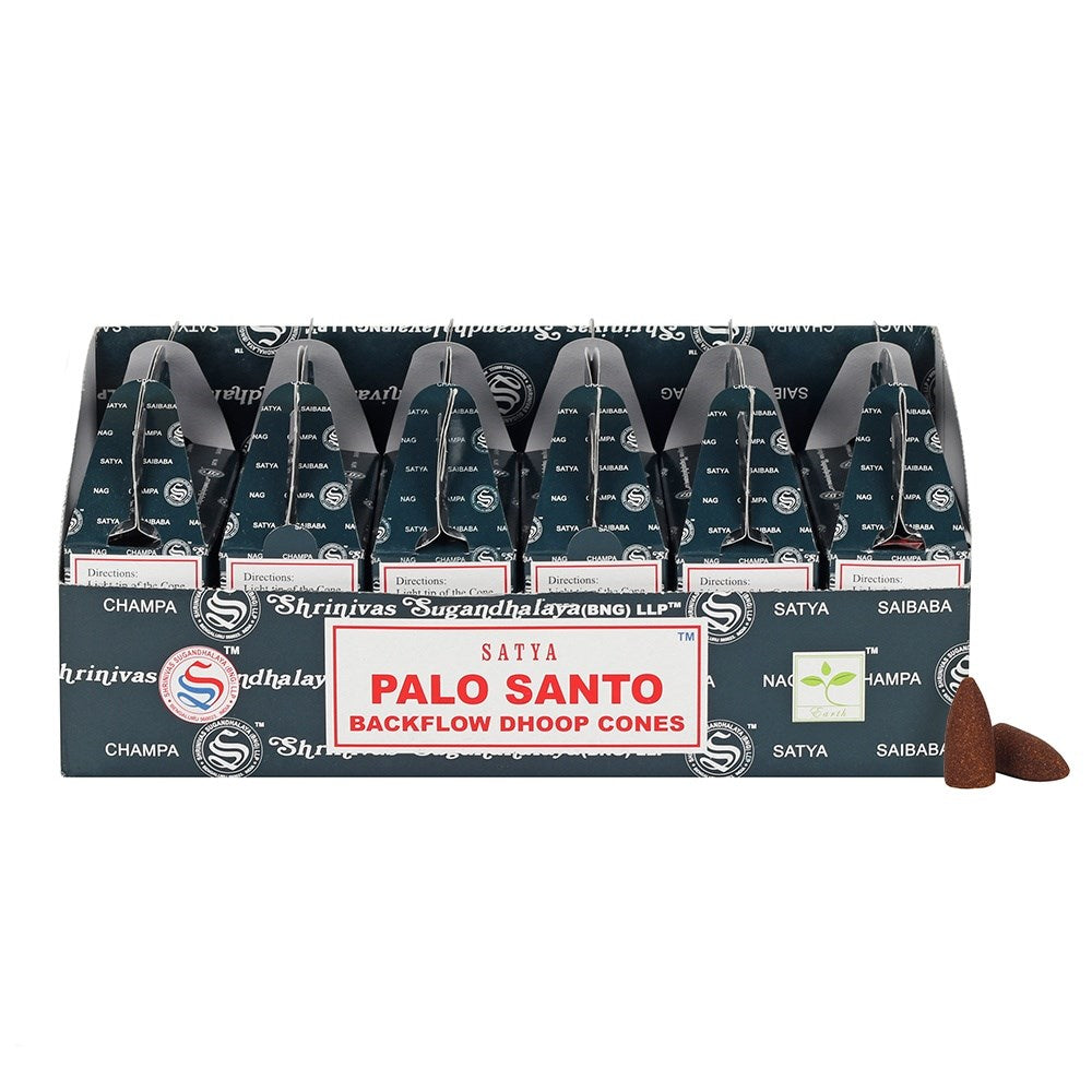 Satya Palo Santo Backflow Dhoop Cones (6 pack)