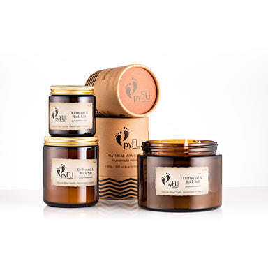 Natural Wax Candle - 08 Driftwood & Rock Salt - pyFU