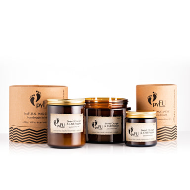 Natural Wax Candle - 14 Sweet Orange & Chilli Pepper - pyFU