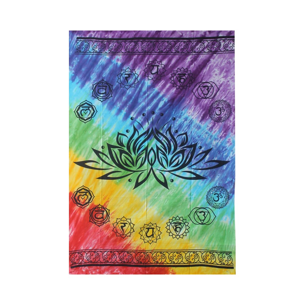 Chakra Lotus Cotton Tapestry (3/6)