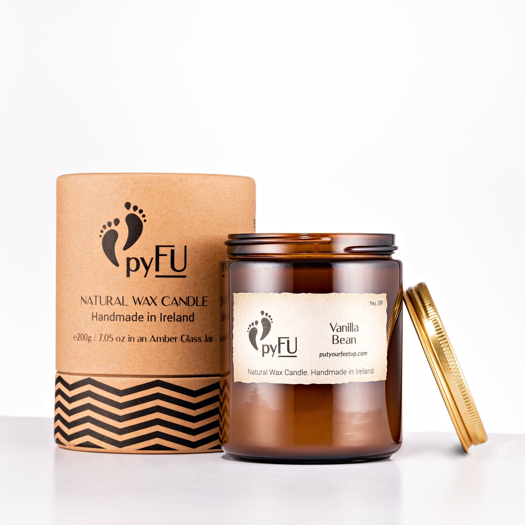 Natural Wax Candle - 09 Vanilla Bean - pyFU