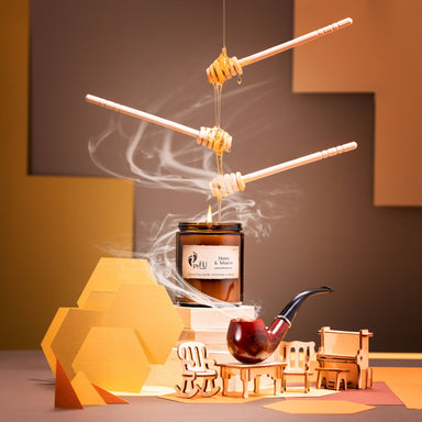 Natural Wax Candle - 02 Honey & Tobacco - pyFU